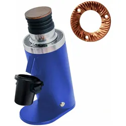 ROASTLY DF64 Red Ti Kaffeemühle Gen 2 II V2.7, Famous White Label, Electric Single Dose Coffee Grinder, Nearly Retention-Free (Blue)