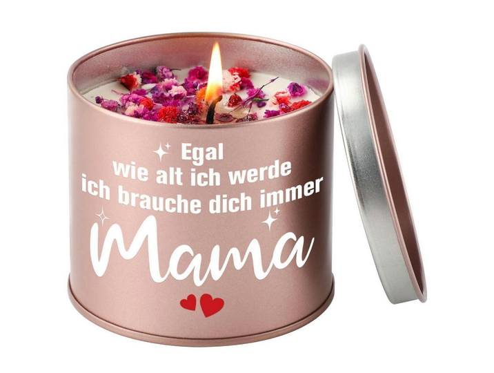 Duftkerze Mama Lavendel 9oz, Bronzefarben, Metall, 8.5 cm, Dekoration, Kerzen & Kerzenhalter, Duftkerzen