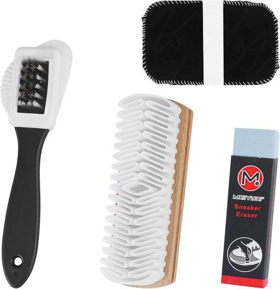 WAN 4-delige suède borstels set voor schoenen - multifunctionele reinigingsborstel
