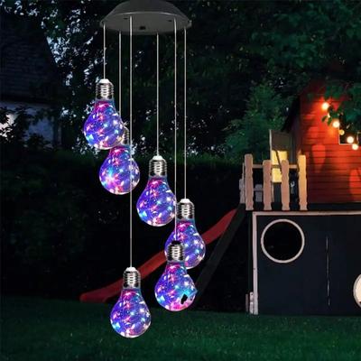 Uplift Picks Solar Color Changing Wind Chimes With 6 LED Lights 12