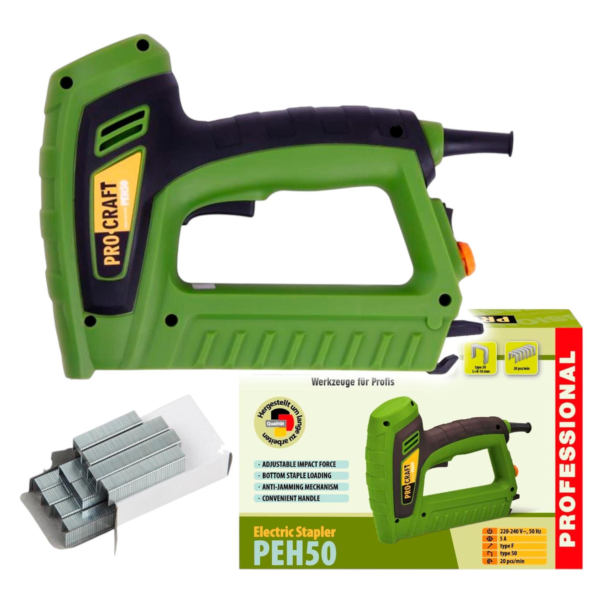 Procraft PEH50 Tackerpistole 220 - 240 V 8 - 20 mm (PEH50)