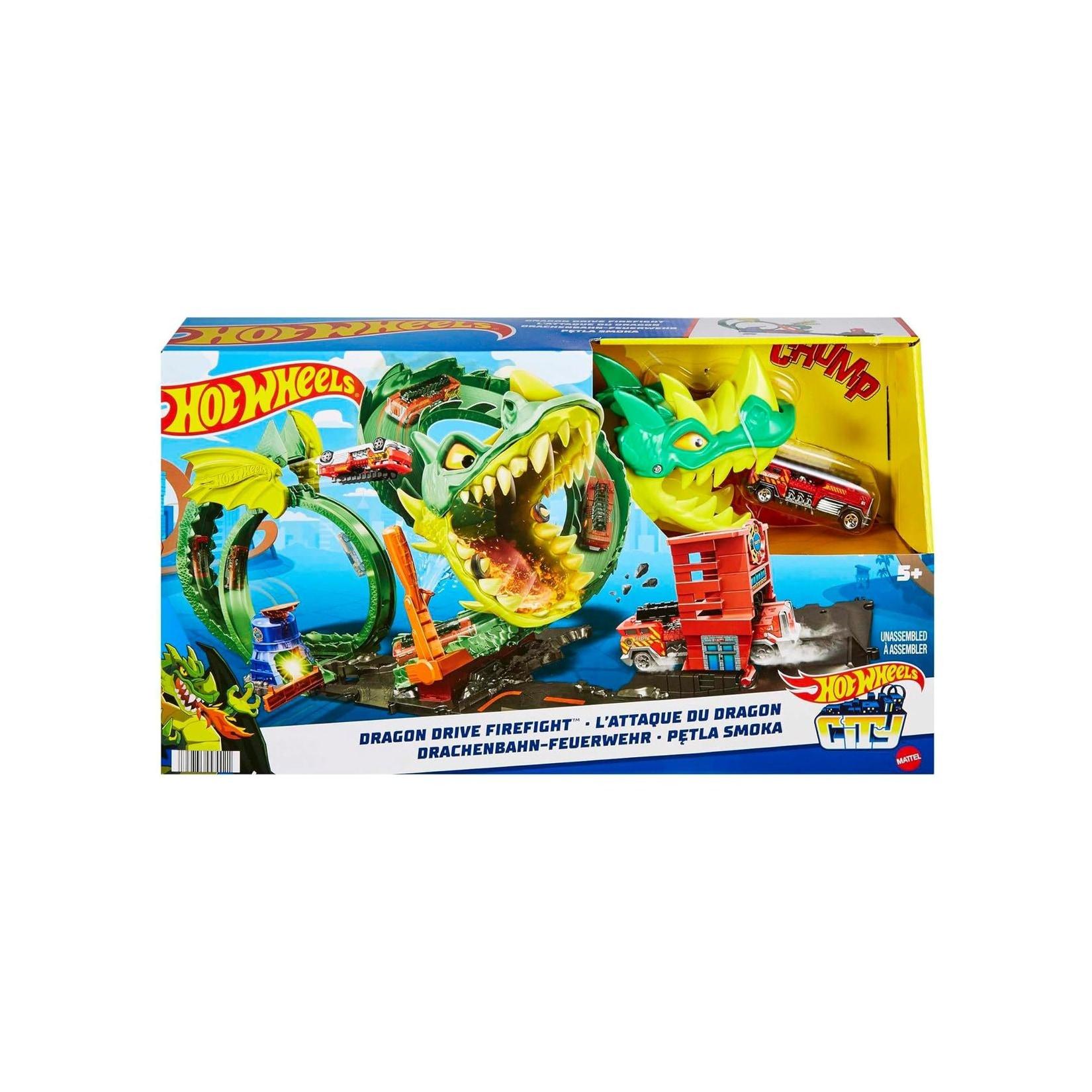 Mattel HJV70 - Hot Wheels - Drachenangriff Spielset