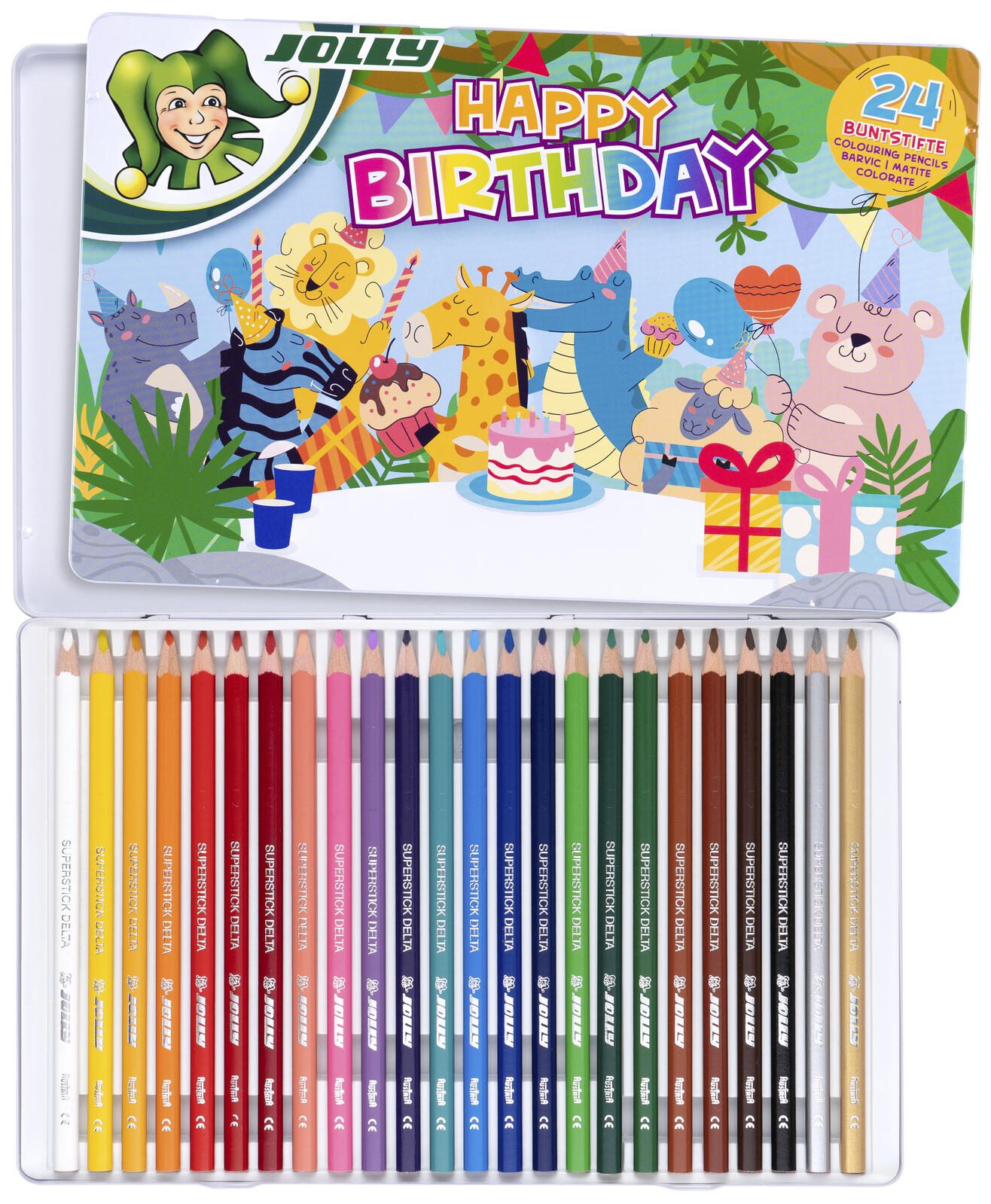 JOLLY Buntstifte Happy Birthday Supersticks Delta 3003-0010