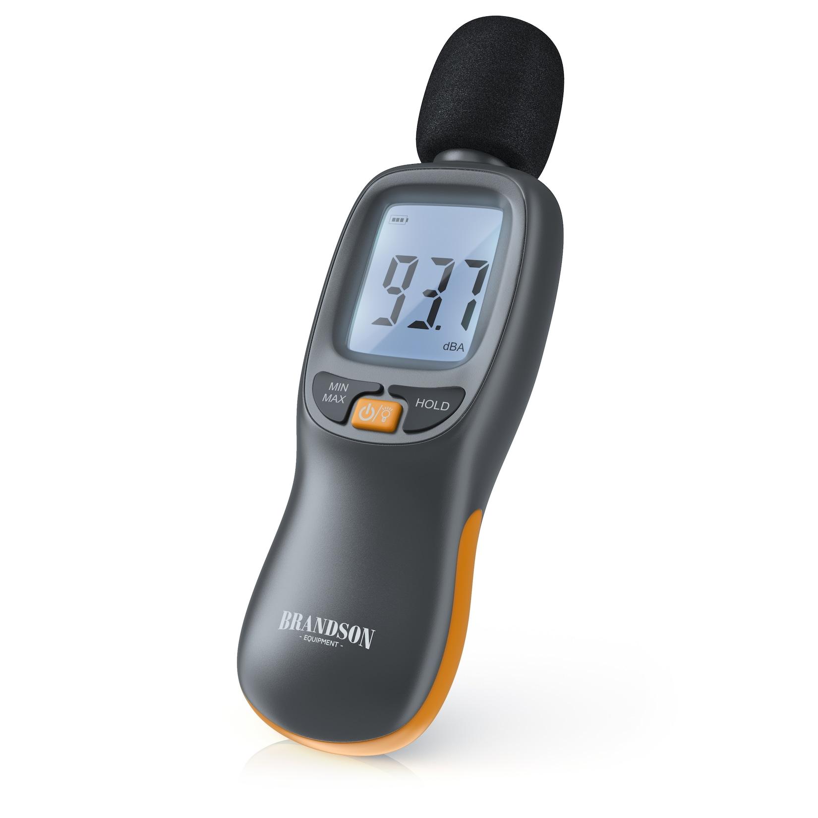 Brandson digitales Schallpegelmessgerät 35 dB(A) bis 130 dB(A) Windschutz - LCD-Display