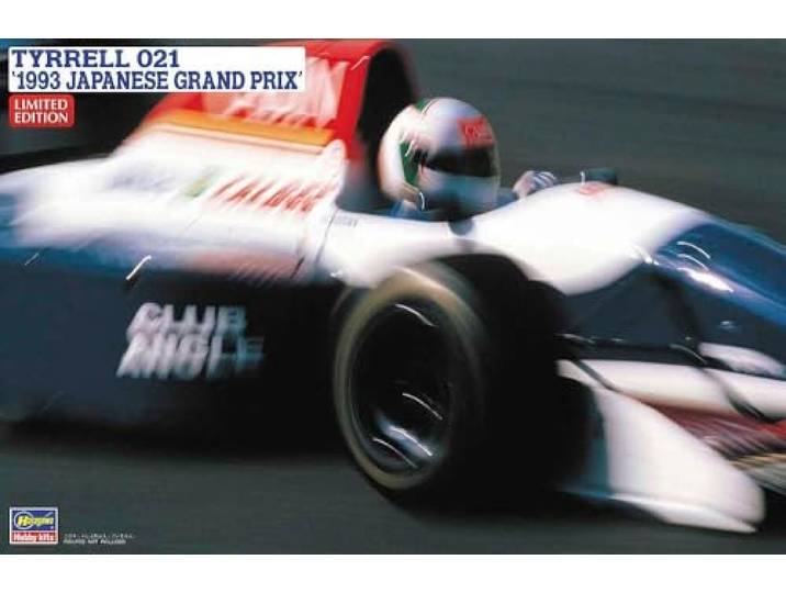 Hasegawa 620738-1/24 Tyrell 021, 1993 Japanse Grand Prix schaal 1:24