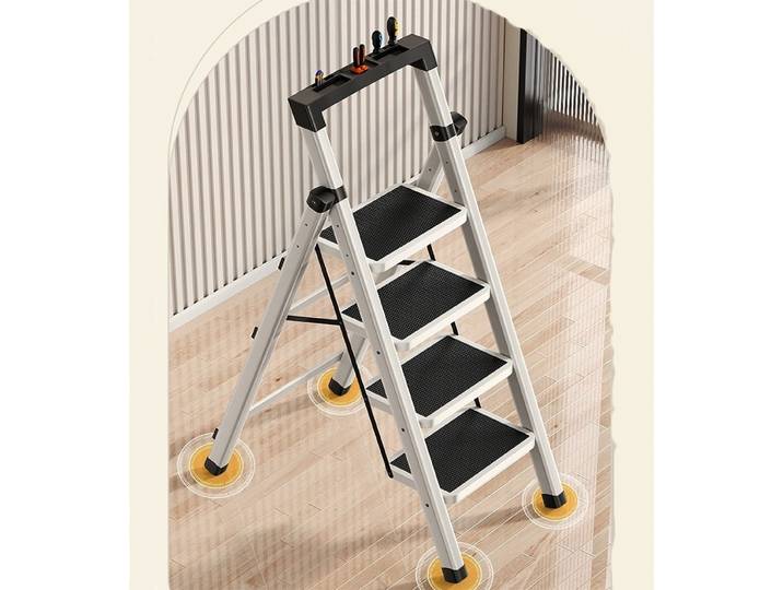 Échelle pliante 3/4 marches, marchepied pliant antidérapant pour la maison, tabouret haut, chaise, échelle de cuisine, échelle pliante pour la maison