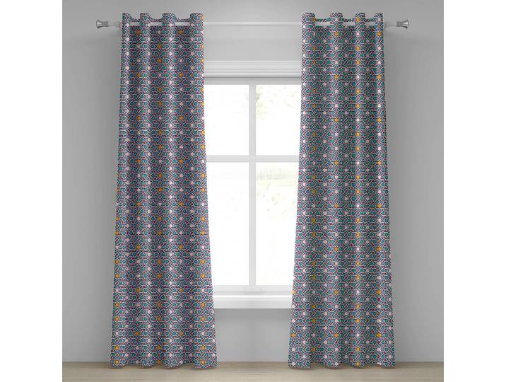 Rideaux à œillets Stars - Lot de 2 225cm Multicolore/Multicolore