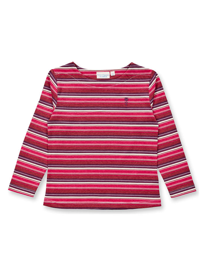 Sense Organics Longsleeve "Aluna" in Rot/ Lila - 98