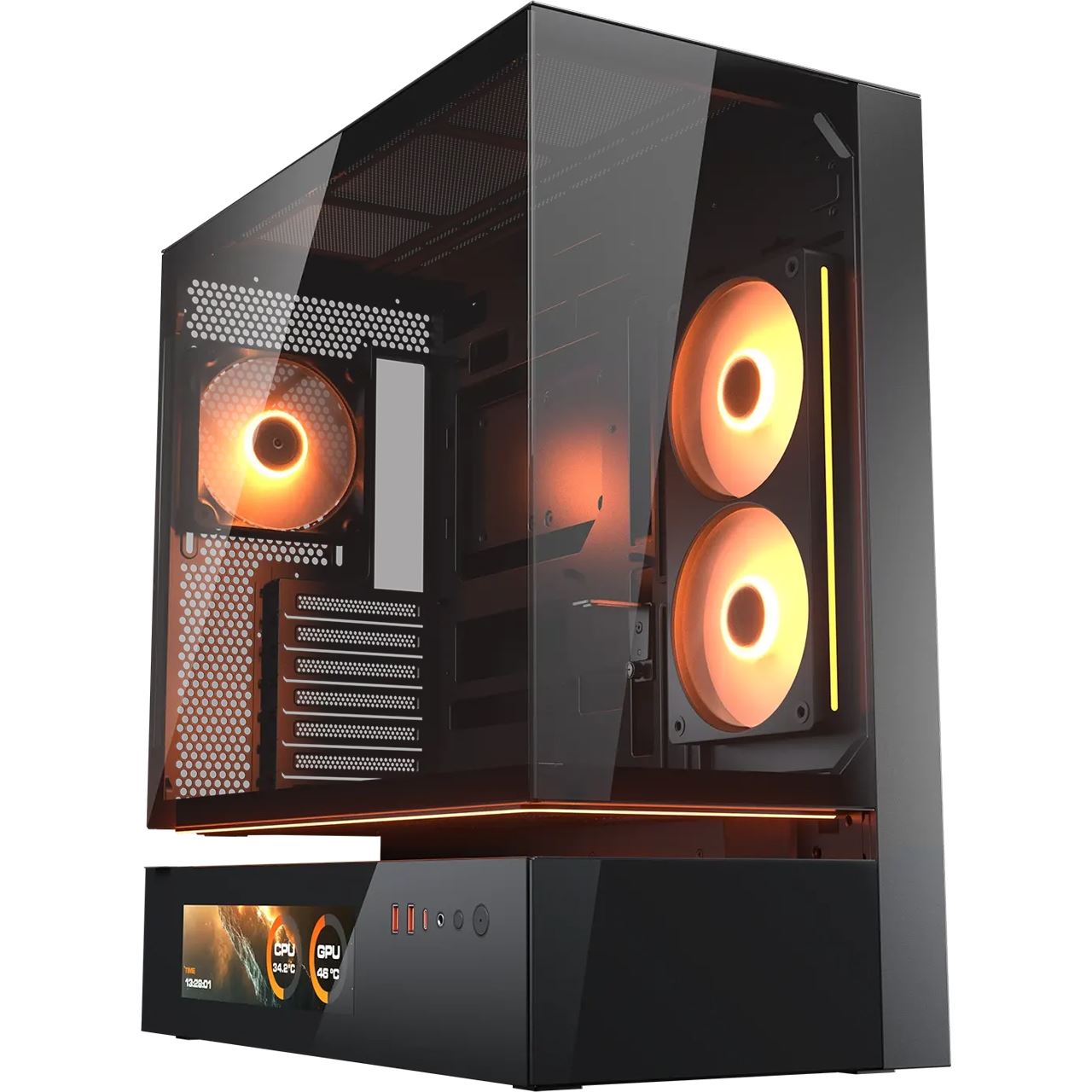 Cougar CFV235 Vision Midi-Tower ARGB, Glas, Schwarz