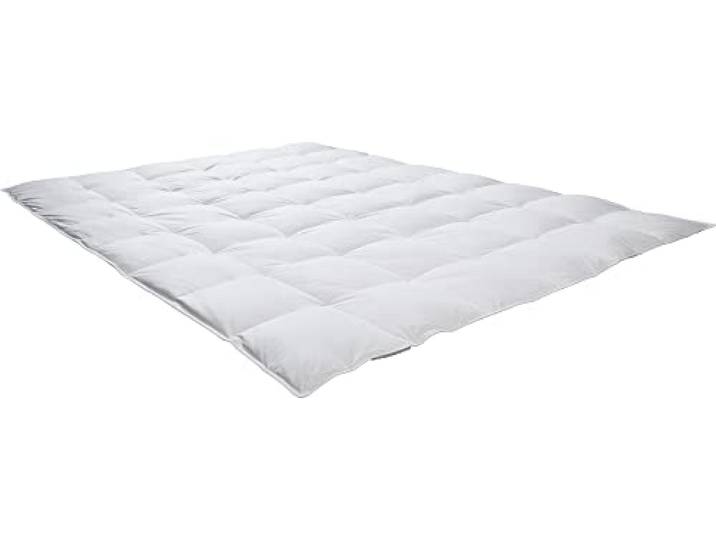 REDBEST Einziehdecke, Bettdecke, Zudecke Minneapolis Wärmestufe 1 Größe 240x220 cm - Daunen und Feder, Wärmestufe 1 - temperaturausgleichend, hygienisch waschbar, Baumwollbezug