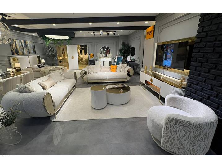 JVmoebel 3-Sitzer Elegantes Weißes Wohnzimmer Sofa Designer Polstercouch, 1 Teile