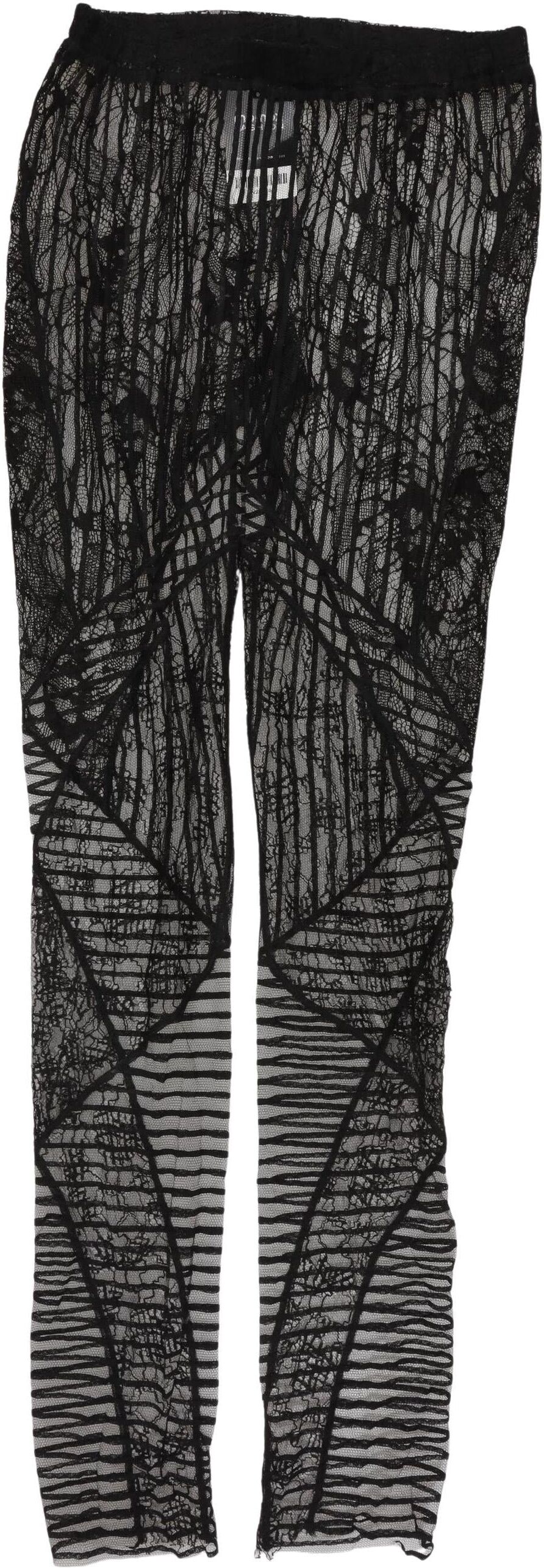 JO NO FUI Damen Stoffhose, Schwarz, Gr. W26, kein / Etikett - Second Hand