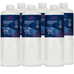 6000ml Wella Professionals Welloxon Perfect Creme Developer Set 6 % - 20 Vol. (6 x 1000ml)