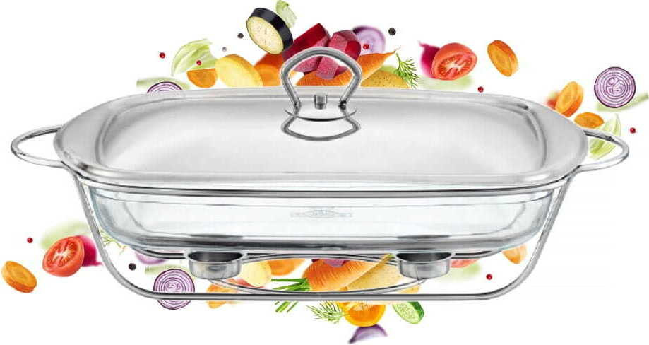 Dajar Ambition glazen ovenschotel met verwarmingselement, 3,6 liter