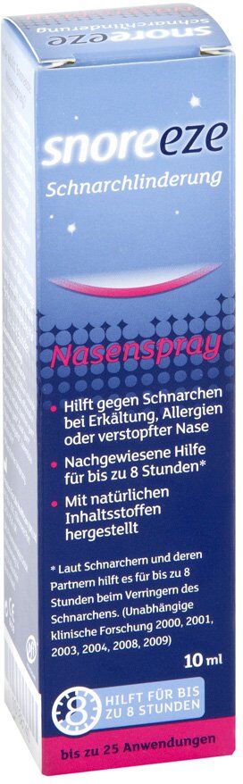 EB Vertrieb Snoreeze Schnarchlinderung Nasenspray