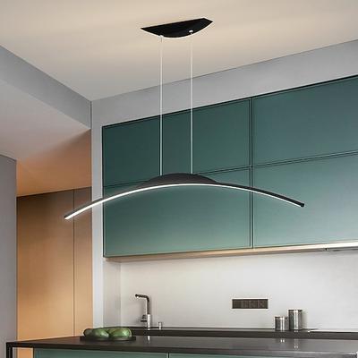 led pendelleuchte nordic style line design minimalistisch modern esszimmer tischlampe designer restaurant