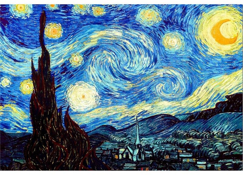Puzzle 1000 pcs La Nuit Étoilée, Vincent Van Gogh - Educa