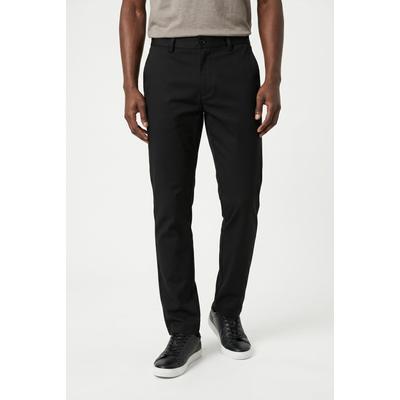 Chinos JACK & JONES "JPSTOLLIE DEVON CHINO NOOS", Herren, Gr. 29, Länge 32, schwarz, Web, Obermaterial: 74% Polyester, 24% Viskose, 2% Elasthan, unifarben, normal lang, Hosen, Materialmix