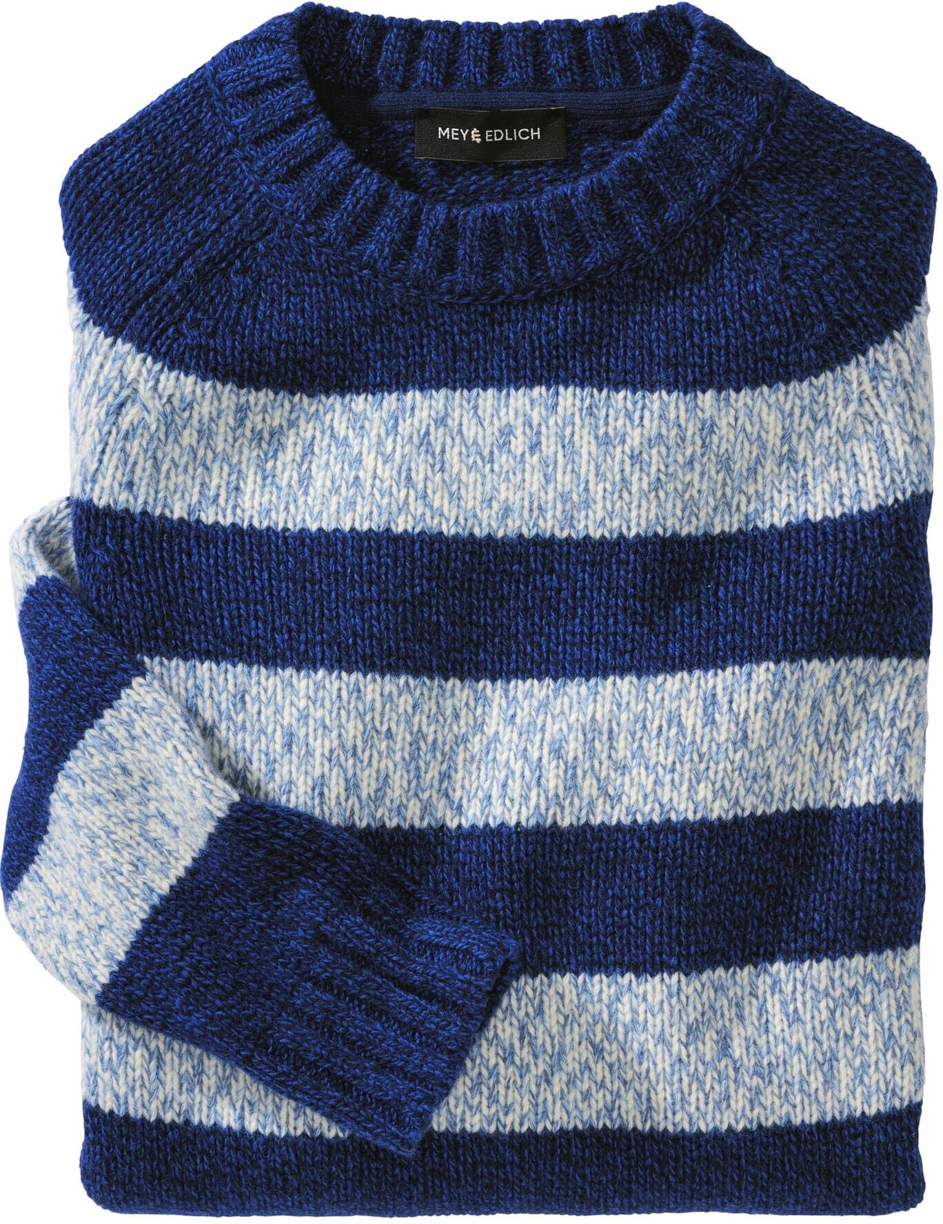 Mey & Edlich Sechs-Ringe-Pullover Blau 56