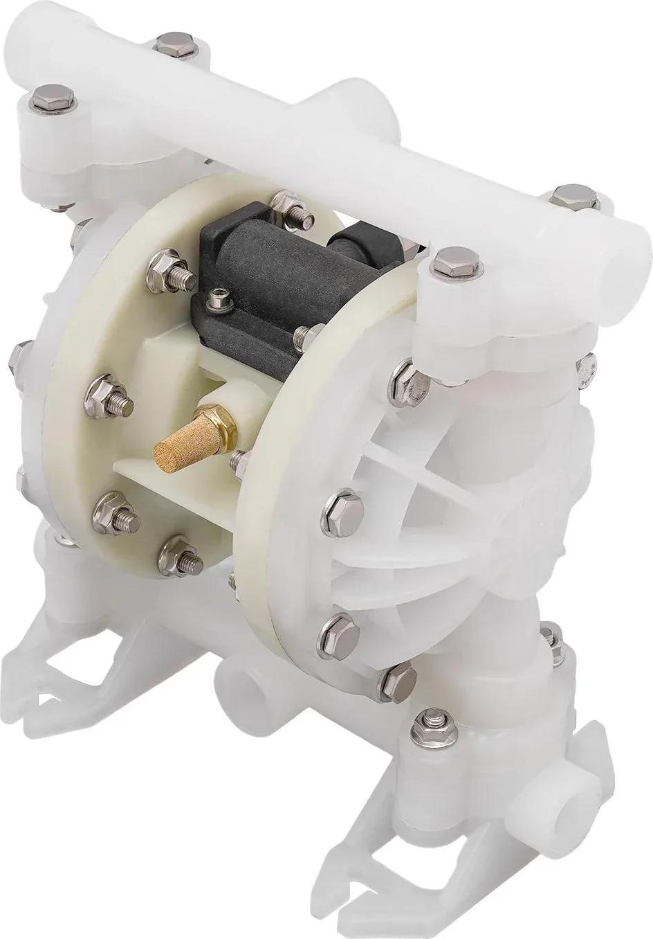 Industriepumpe - Membranpumpe - Konstruktionskunststoff - Förderhöhe 0-69 m - Saughöhe 0-5 m - Max. Partikel Ø 15 mm - Luftverbrauch 0,3 m³/min - CE