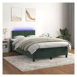 vidaXL, Boxspringbett, Pasonberg (Block mit Quadraten) (120 x 200 cm)
