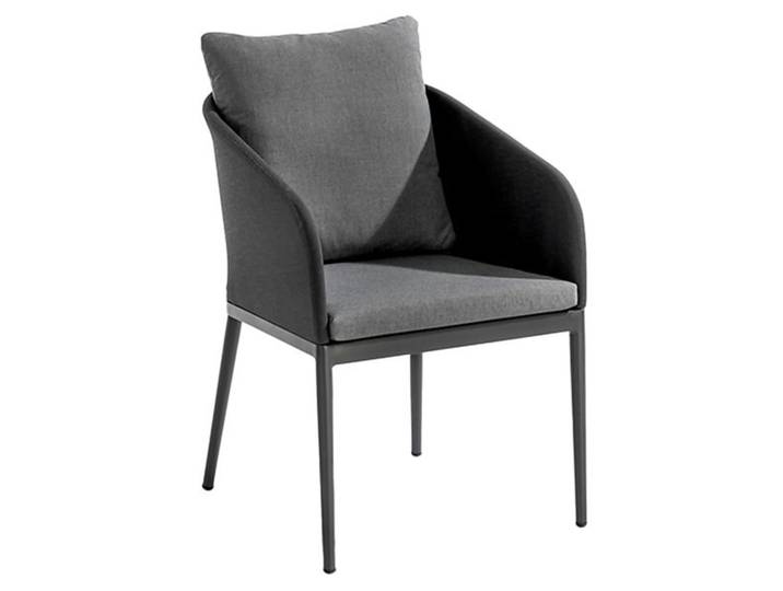 Niehoff Triest Diningsessel Aluminium/Olefin Dunkelgrau