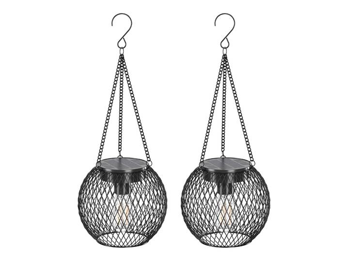 LED Laterne Solar YUREK 2er Set 34 x 15 cm