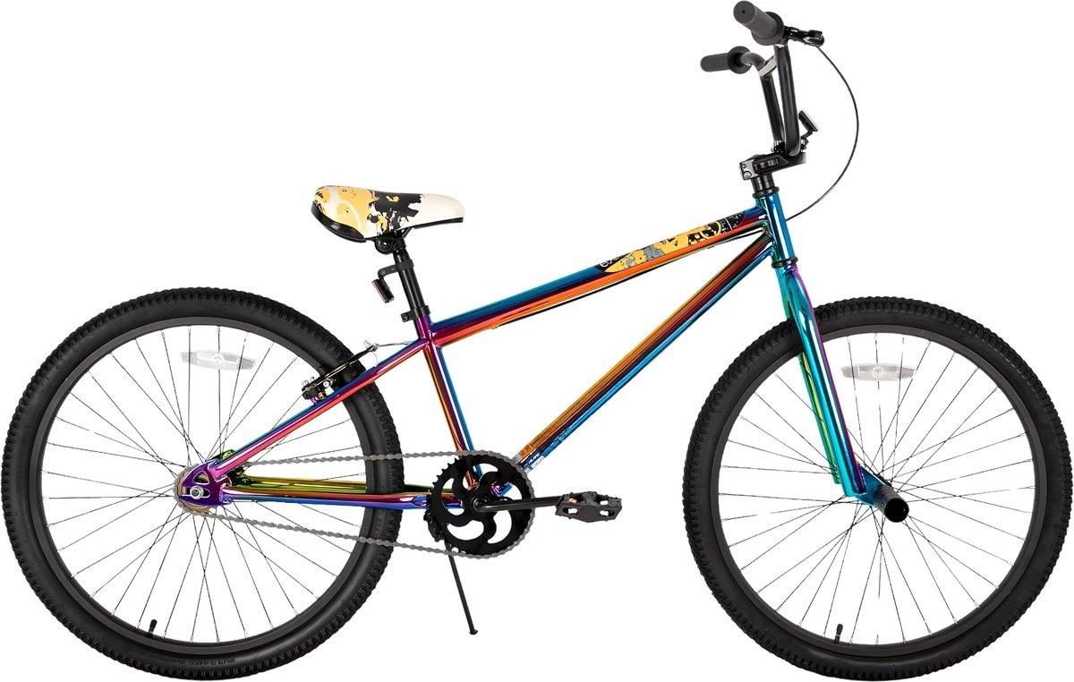 BMX-Fahrrad - Für Jugendliche und Erwachsene - Anfänger bis Fortgeschrittene - 61-66 cm - 2 Pegs - Mix Farben