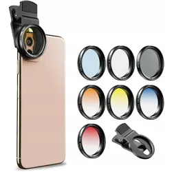 Apexel Zestaw Filtrów 7w1 Filtry Filtr Do Telefonu / Apl-37uv-7g, Objektivfilter, Transparent