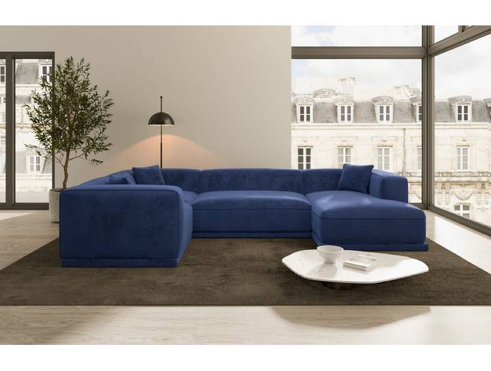 Stoff Wohnlandschaft Merida U-Form