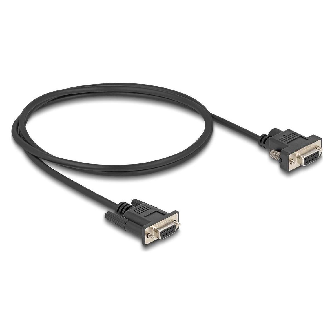 Delock Seriell Kabel RS-232 D-Sub9 Buchse zu D-Sub9 Buchse S (1 m) (87837)