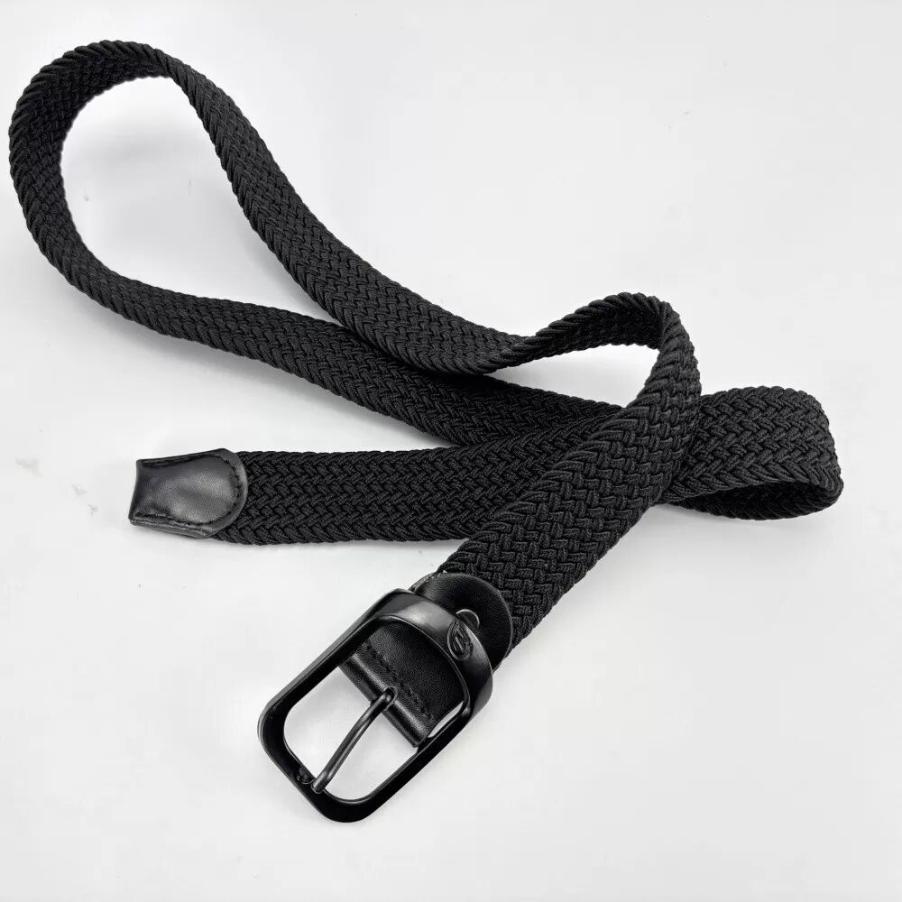 INF Herren Elastischer Gewebter Gürtel 105cm Schwarz