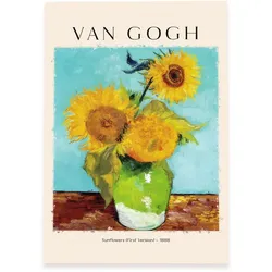 POSTER Sonnenblumen A3 Rahmenlos