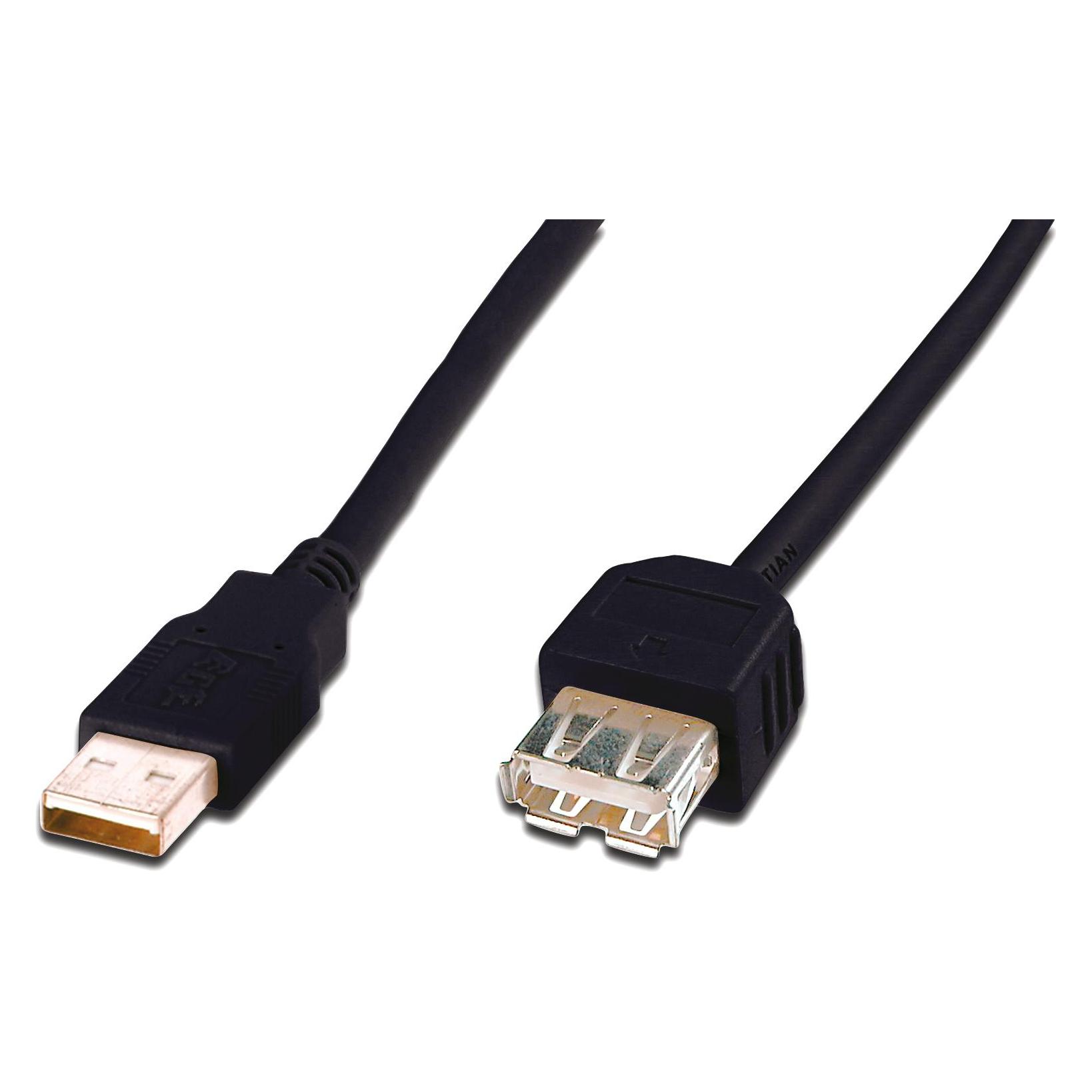 Digitus USB 2.0 Verlängerungskabel (1.80 m, USB 2.0) (DK-300202-018-S)
