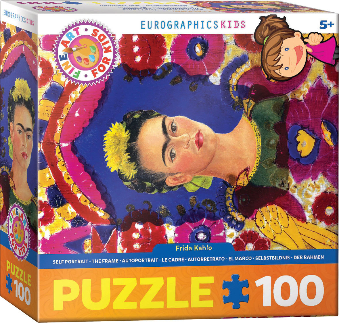 Eurographics Puzzel Frida Kahlo Zelfportret 100 stukjes 48 x 33 cm