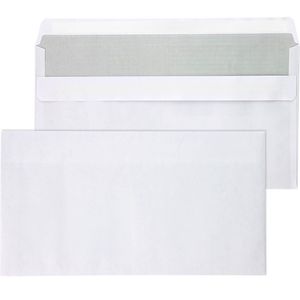 Mailmedia Briefumschläge weiß, Kompaktbrief, ohne Fenster, selbstklebend, 75g/m², 1000 Stück