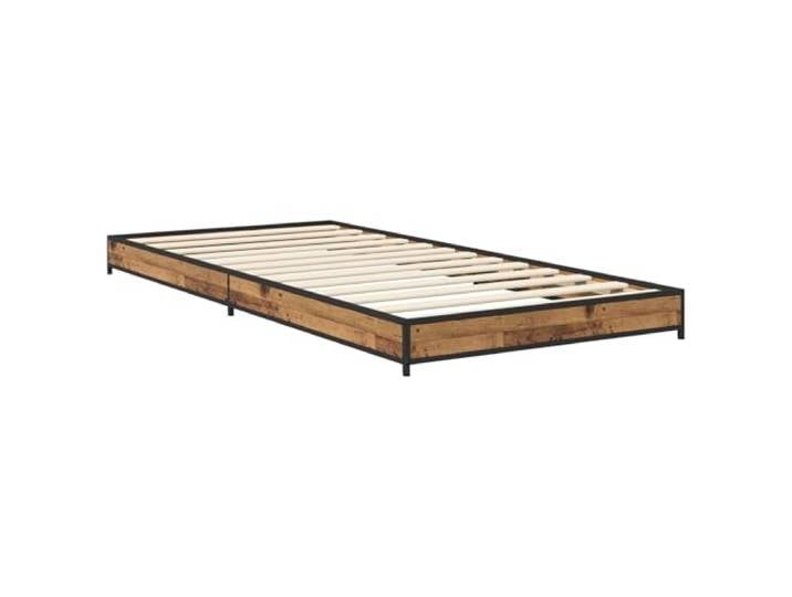 KTHLBRH Bettgestell aus Holz, 80 x 200 cm Beine aus Stahl, fester Lattenrost, modernes Design, pflegeleicht