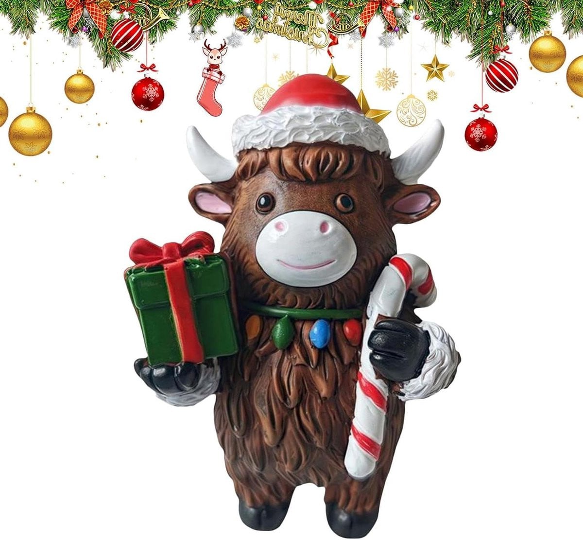 Highlander Figurine Beeldje Koe Bruin - 10 cm