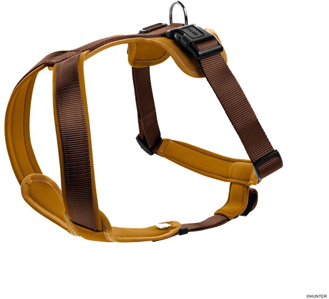 DOG SPORT HUNTER Geschirr Neopren L, braun/karamell