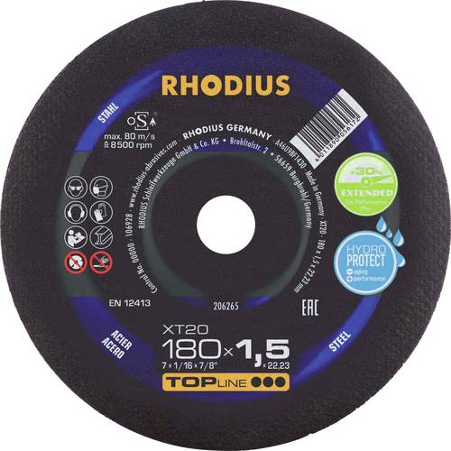 Rhodius 206265 Trennscheibe gerade 180mm Stahl