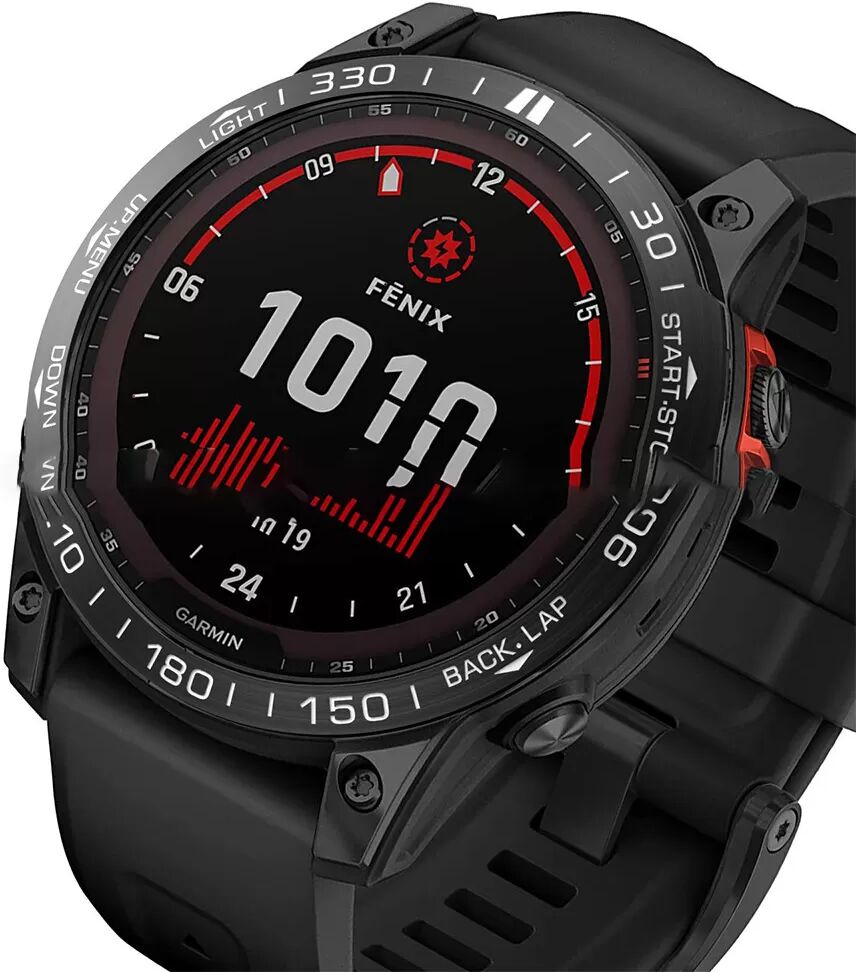 INF Stilvolle Lünette kompatibel mit Garmin Fenix ​​7X Schwarz