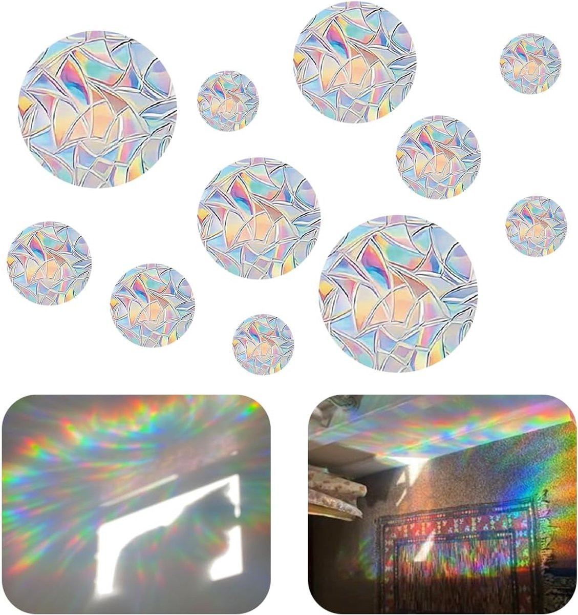 Regenboog Raamstickers voor een Prisma Effect en Vogelbescherming