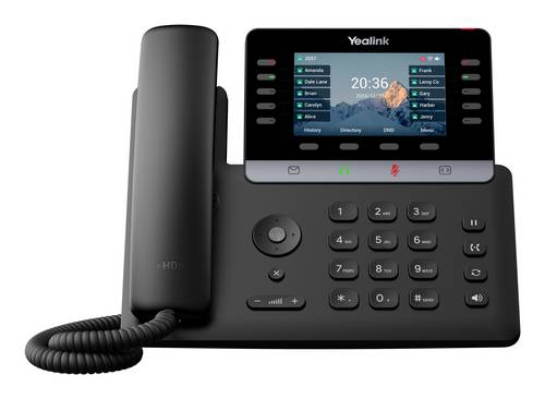 Yealink SIP-T74W Systemtelefon,VoIP Schwarz