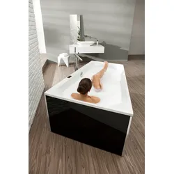 Hoesch Acryl-Badewanne Thasos Trapez 1500x1000 mm links, weiß