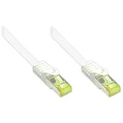 Alcasa 0.15m Cat7 RJ-45 Netzwerkkabel Weiß 0,15 m S/FTP (S-STP)