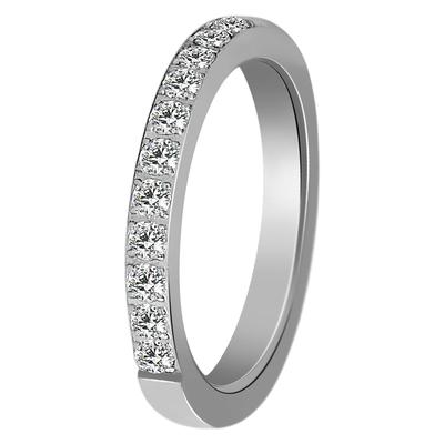 Verlobungsring AKZENT "Sveta, langlebig" Gr. 54, silber (silberfarbig), Fingerringe, Damen, 54, Edelstahl, Verlobungsring