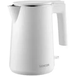 Sencor SWK 0155WH weiss / Wasserkocher / 1500W / 1L, Wasserkocher, Weiss