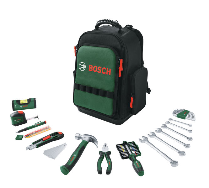 Bosch Handwerkzeuge Werkzeugrucksack-Set 60-teilig 1 600 A02 ZA1