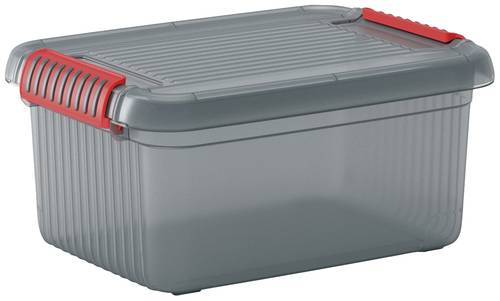 KIS 237490 Aufbewahrungsbox K Latch stapelbar (B x H x T) 390 x 180 x 290mm Rauchgrau, Transluzent 1St.