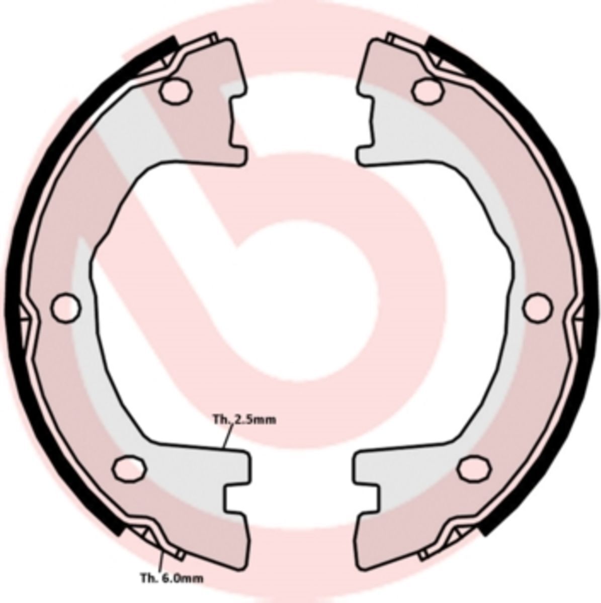 Bremsbacke BREMBO S A6 508